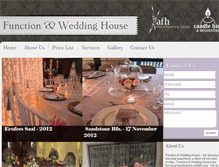 Tablet Screenshot of function-weddinghouse.co.za